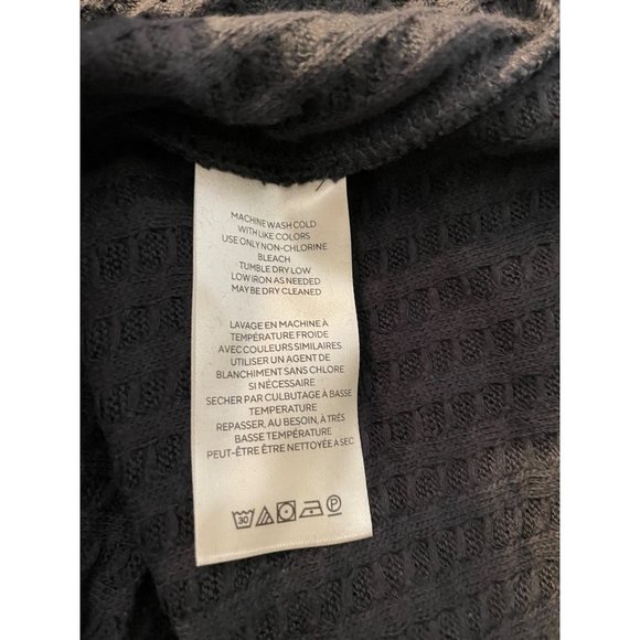 Free People Juicy Long Sleeve Thermal Sweater Size XS Black - Picture 6 of 6